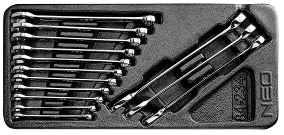 Bestseller KLUCZE PŁASKO-OCZKOWE 6-19 mm WKŁAD 84-234 NEO